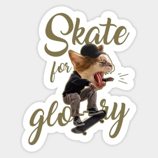 Skate for glory Sticker